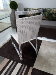 Cadeira Saint Phelipe aluminio polido